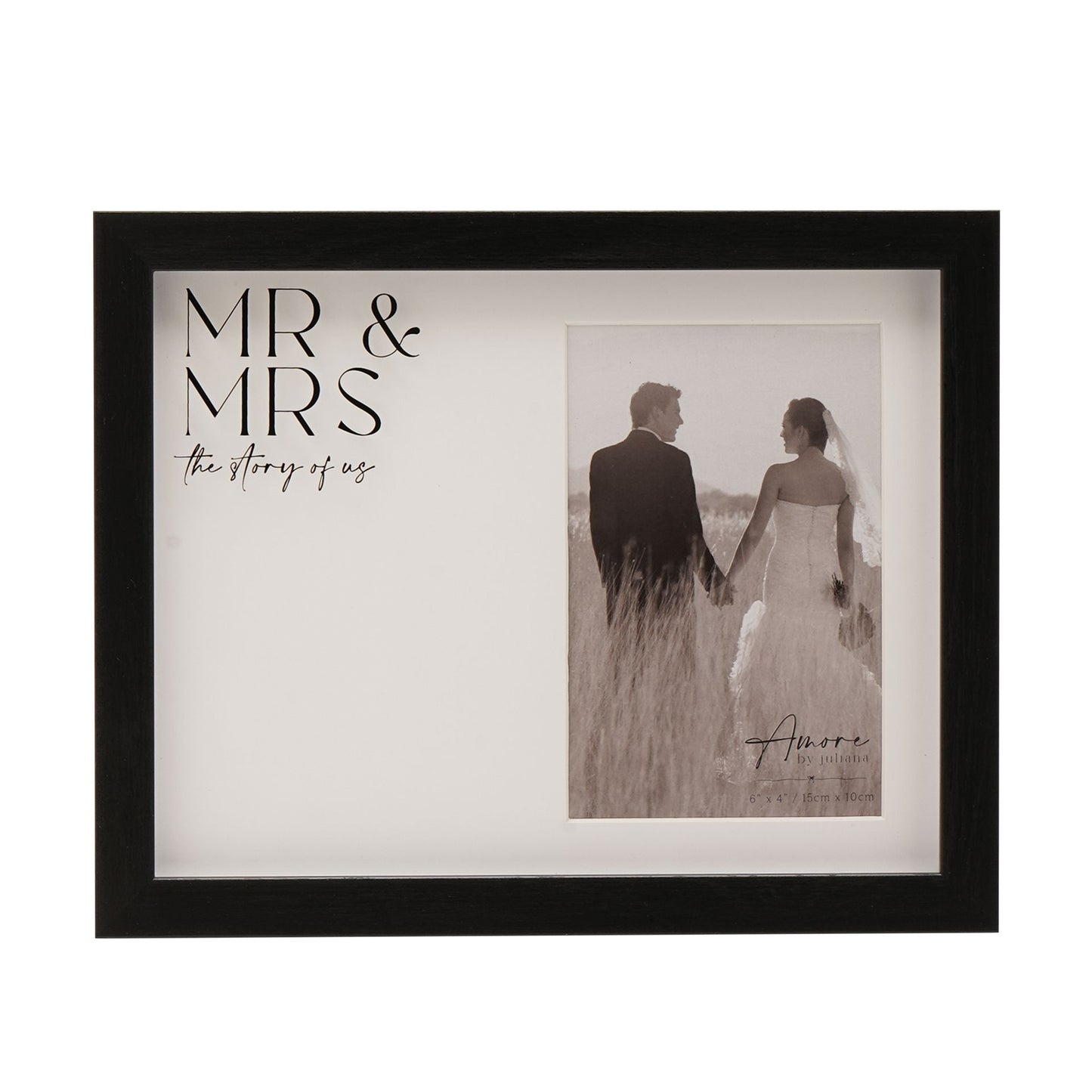 Amore Black Wide Frame -  Mr & Mrs