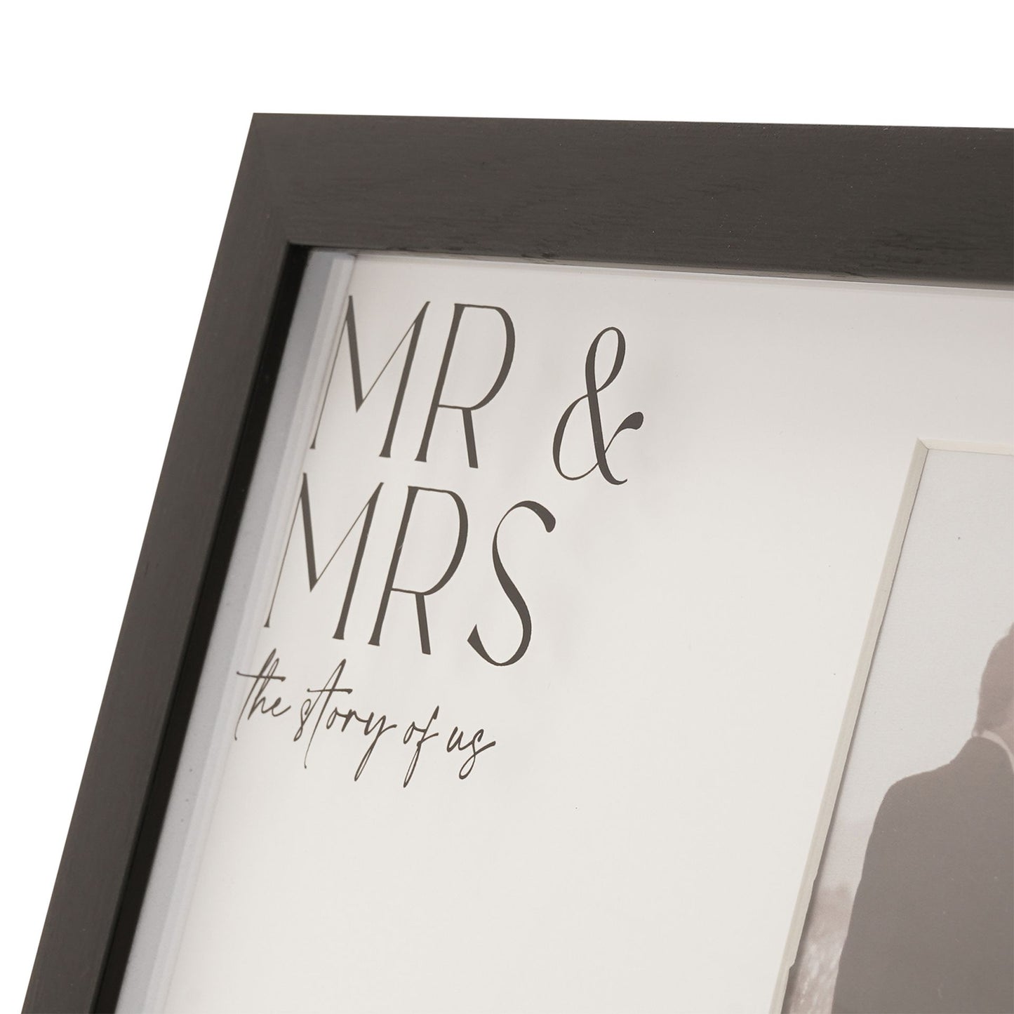 Amore Black Wide Frame -  Mr & Mrs