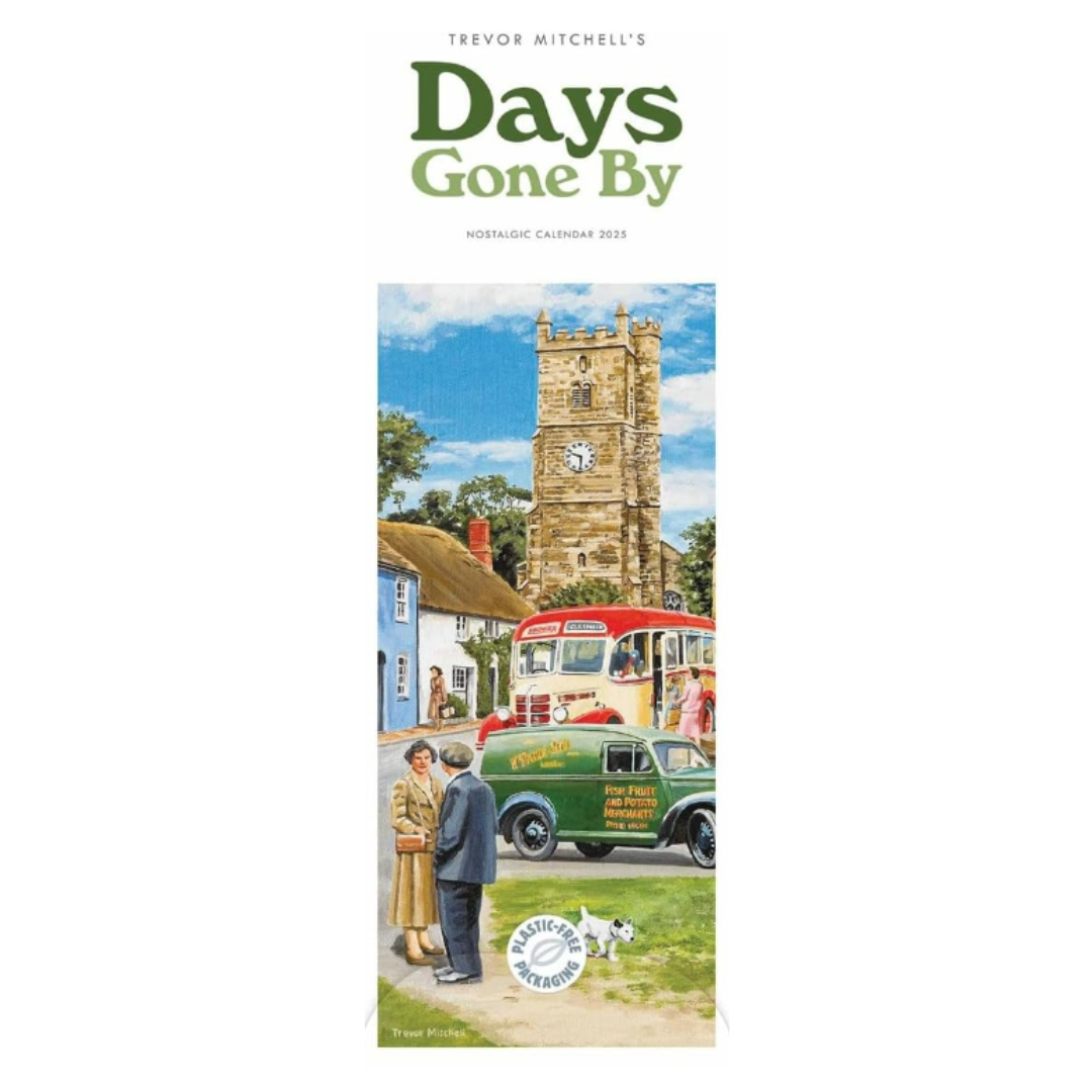 Trevor Mitchell's Days Gone By - Slim Calendar 2025