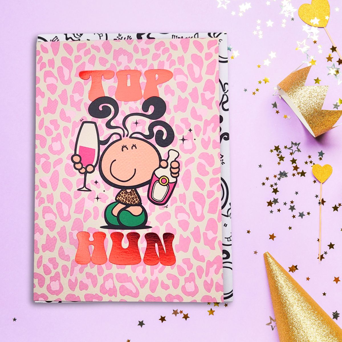 Bubblegum Birthday Card - Top Hun