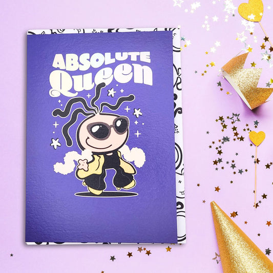 Bubblegum Birthday Card - Absolute Queen