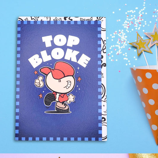Bubblegum Birthday Card - Top Bloke