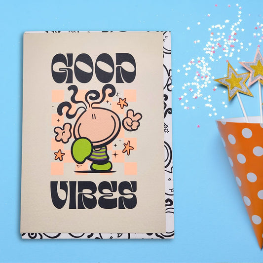Bubblegum Birthday Card - Good Vibes