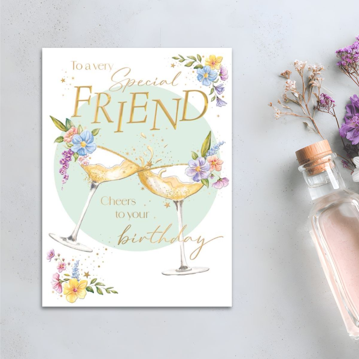 Friend Birthday Card - Cheers To Your Birthday