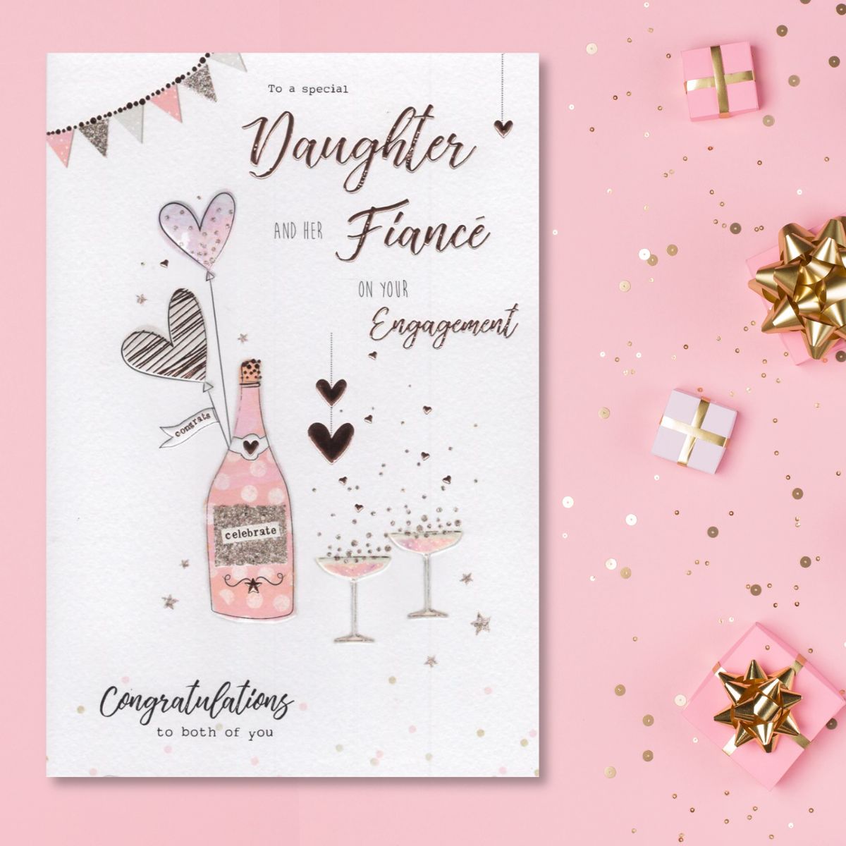 Engagement Card - Daughter & Fiancé