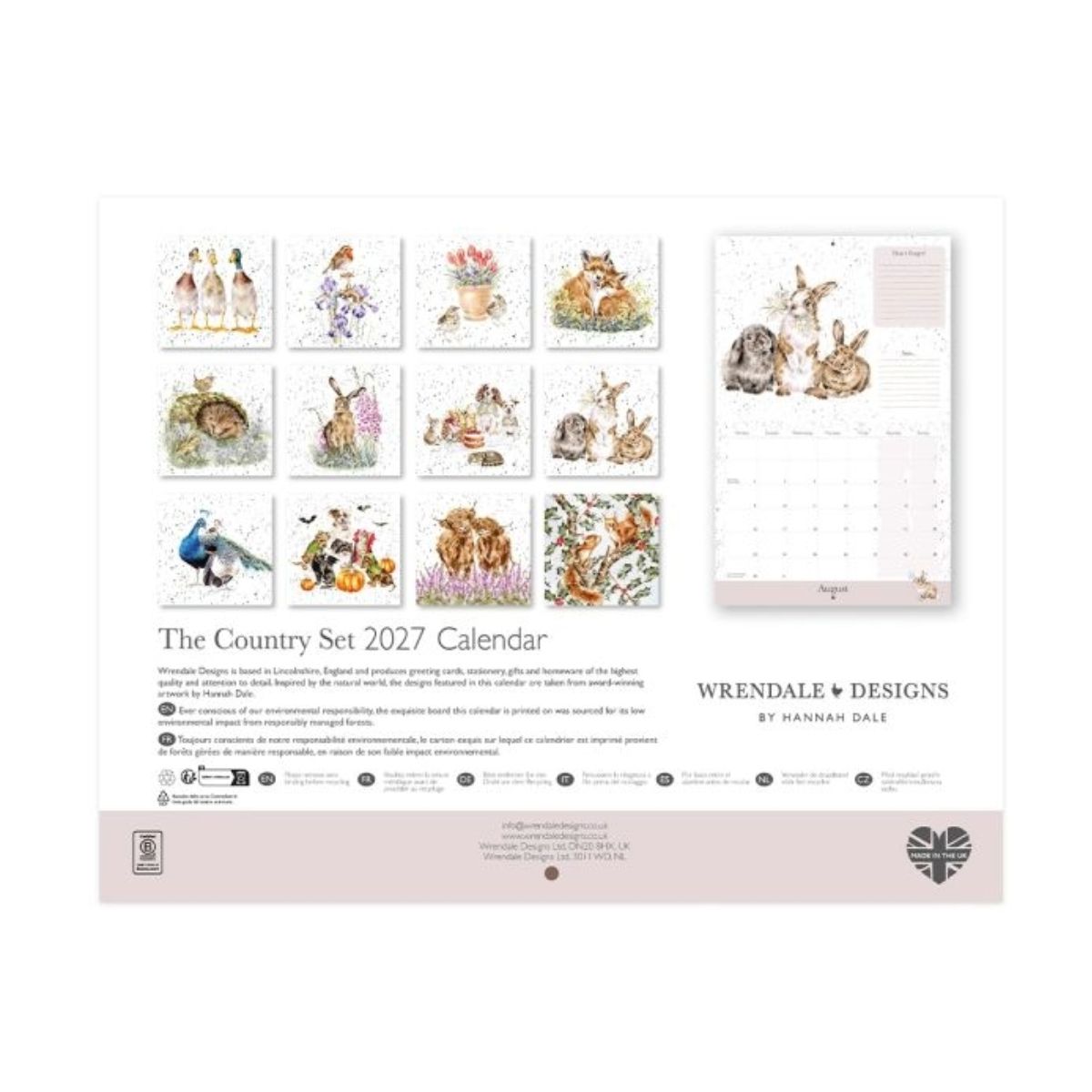 Wrendale Calendar 2027 - The Country Set Landscape