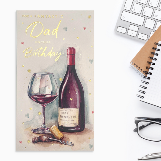 Dad Birthday Card - Wine Time