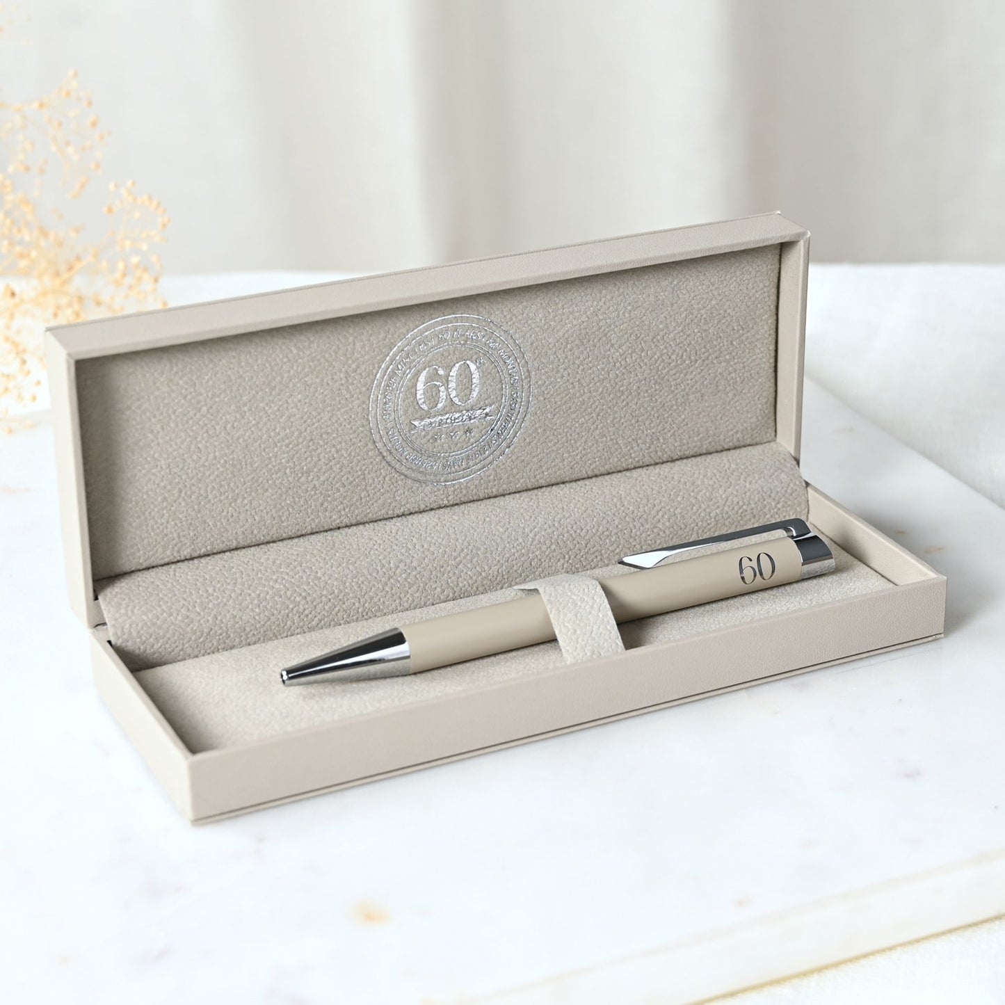 Age 60 Gift - Milestones Pen In Gift Box