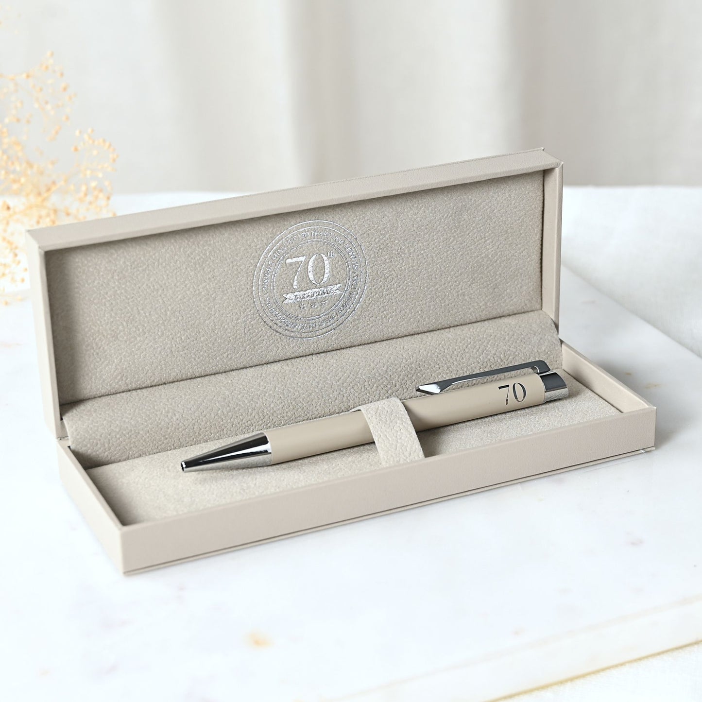 Age 70 Gift - Milestones Pen In Gift Box