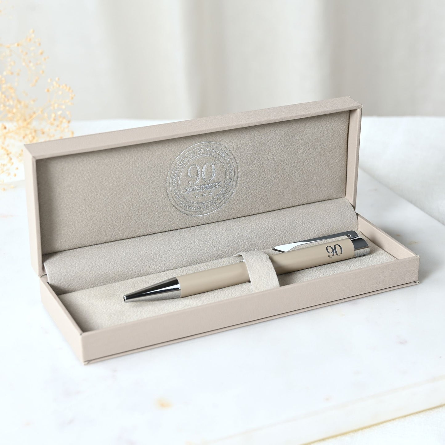 Age 90 Gift - Milestones Pen In Gift Box
