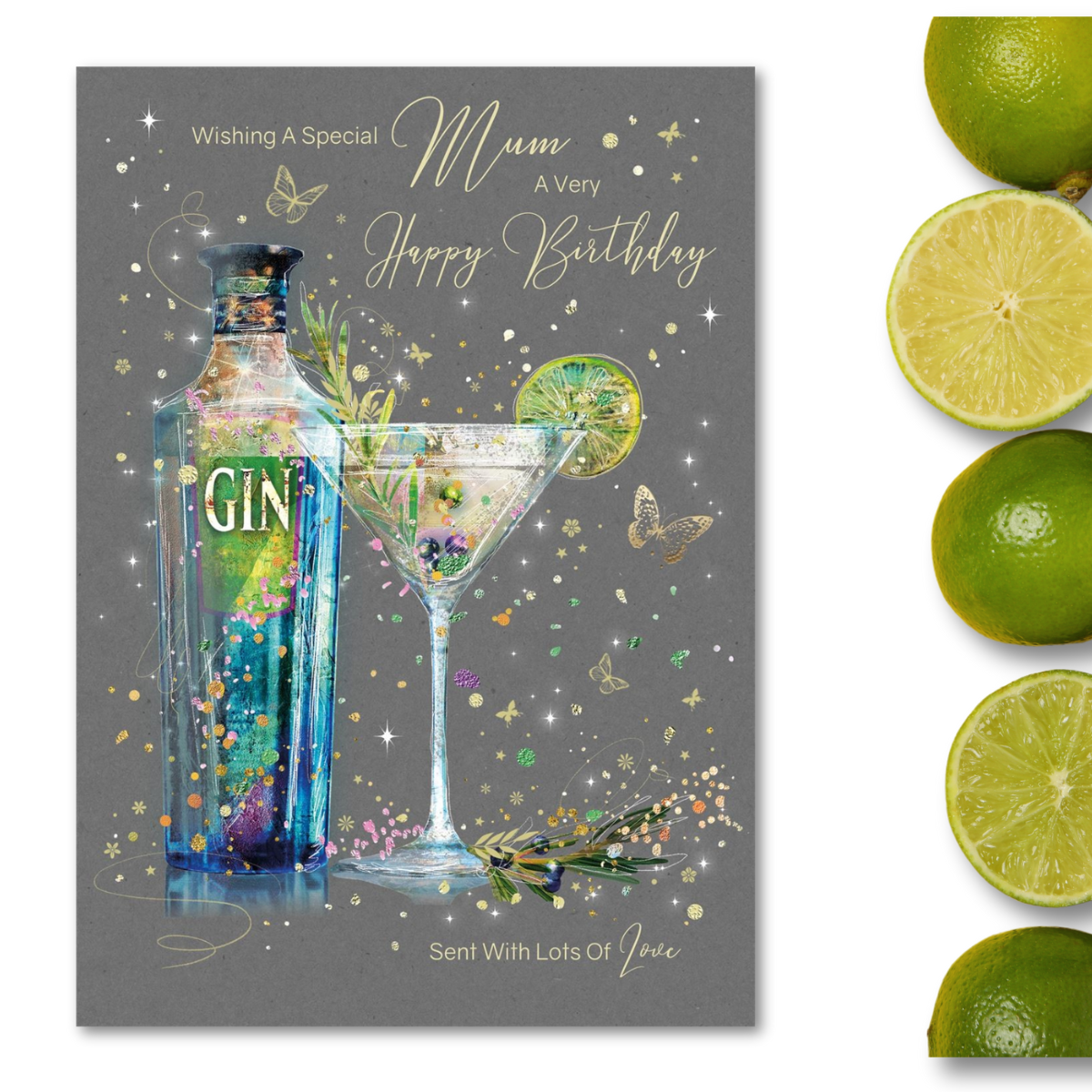 Mum Birthday Card - Large Grace Gin Cocktails