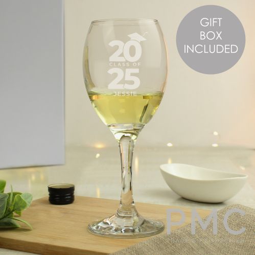 Graduation Gift - Personalised Class of Wine Glass