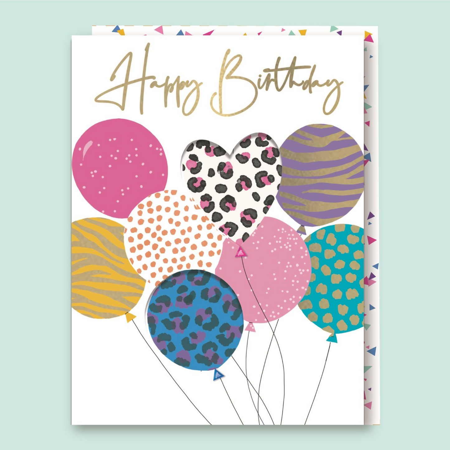 Sorbet Sunshine Birthday Card - Balloons
