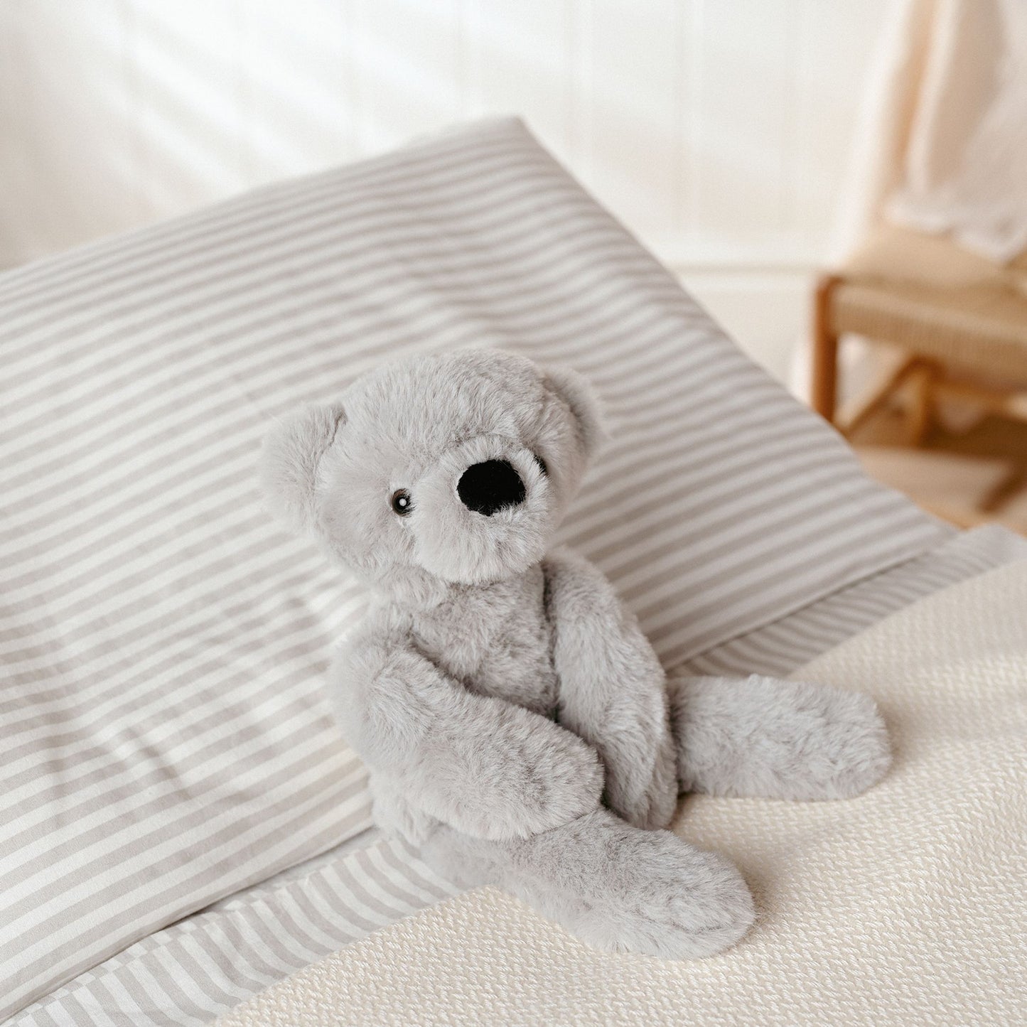 Softies - Ste The Plush Long Leg Grey Teddy Bear 30 cm
