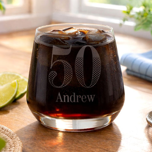 Age 50 Gift - Personalised Big Age Tumbler