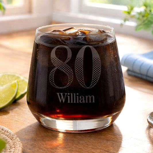 Age 80 Gift - Personalised Big Age Tumbler