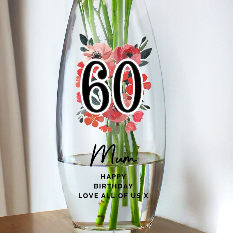 Age 60 Gift - Bullet Vase