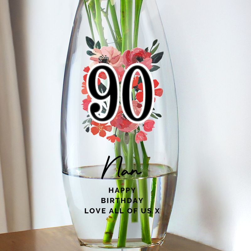 Age 90 Gift - Bullet Vase