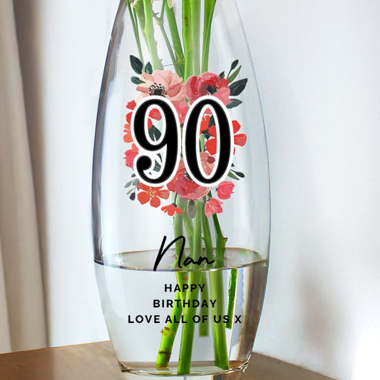 Age 90 Gift - Bullet Vase