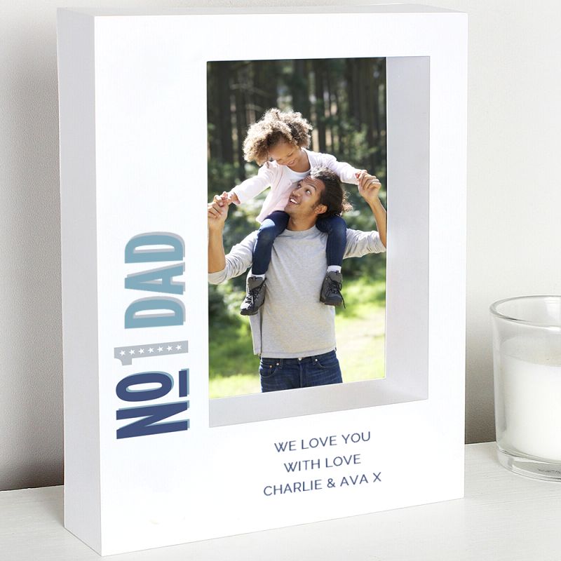 Daddy Gift - No.1 5x7 Box Photo Frame