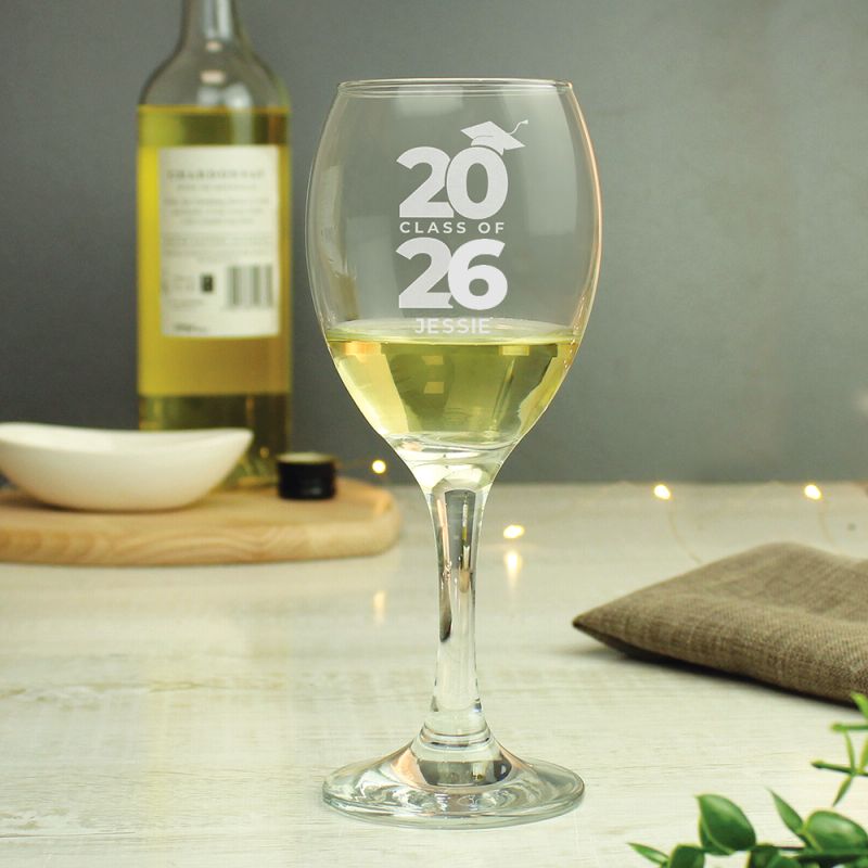 Graduation Gift - Personalised Class of Wine Glass