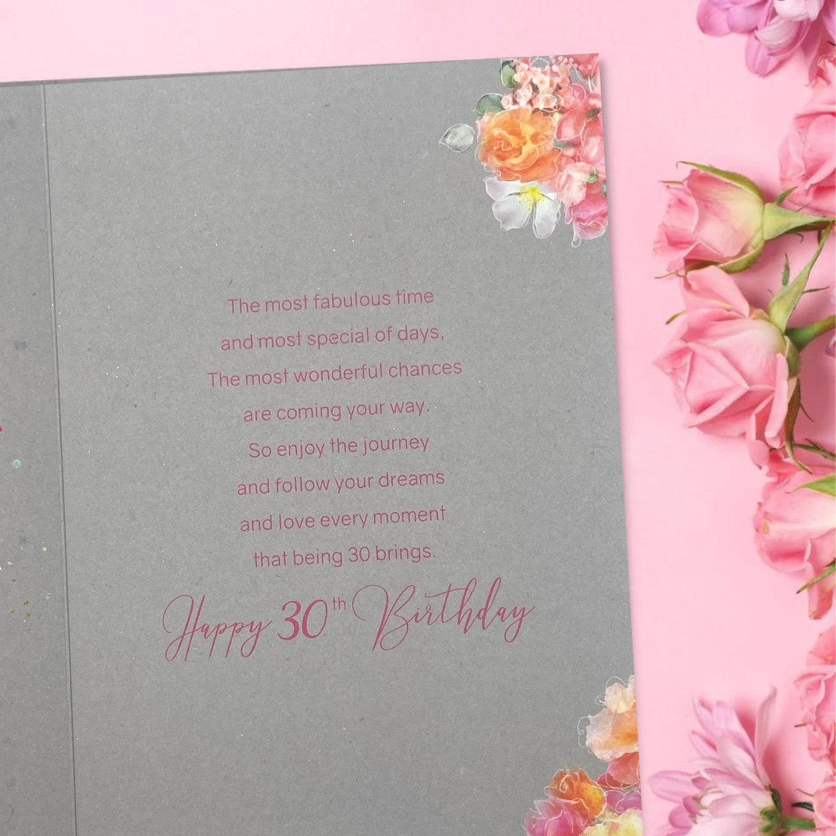 30th Birthday Card - Grace Gifts & Butterflies