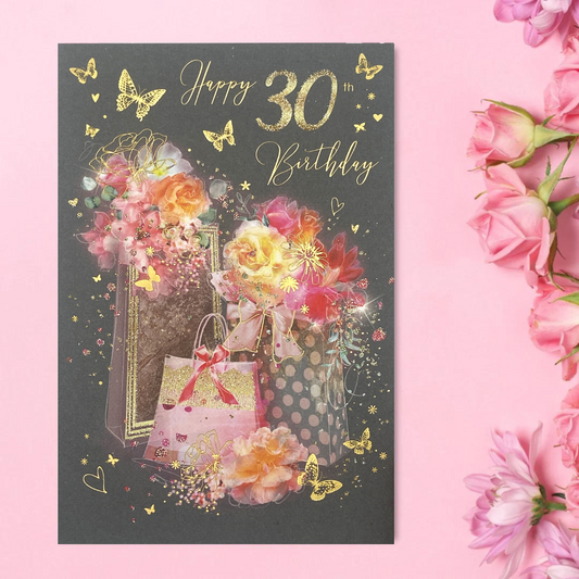 30th Birthday Card - Grace Gifts & Butterflies