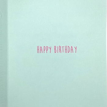 Hip Hip Birthday Card - Pink Candles