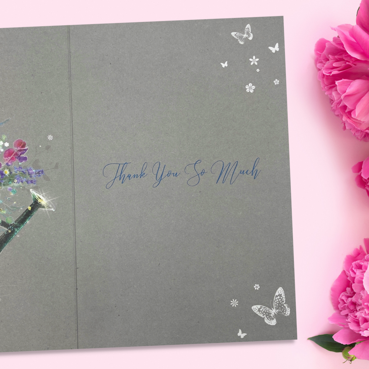 Thank You Card - Grace Floral Watering Can