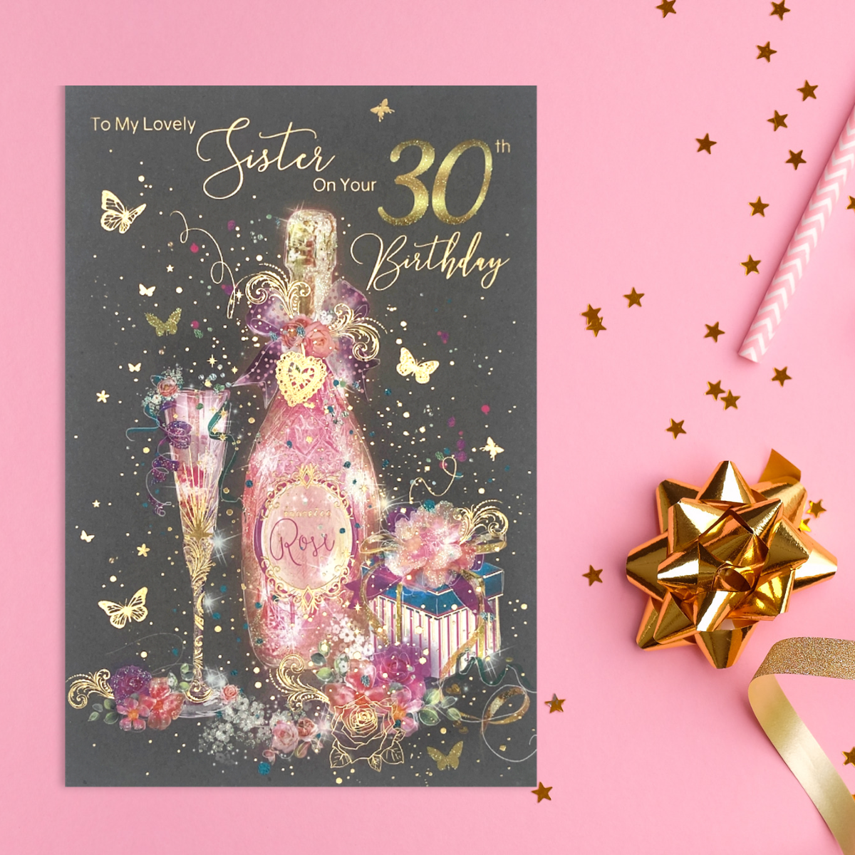 Sister 30th Birthday Card - Grace Prosecco & Gifts