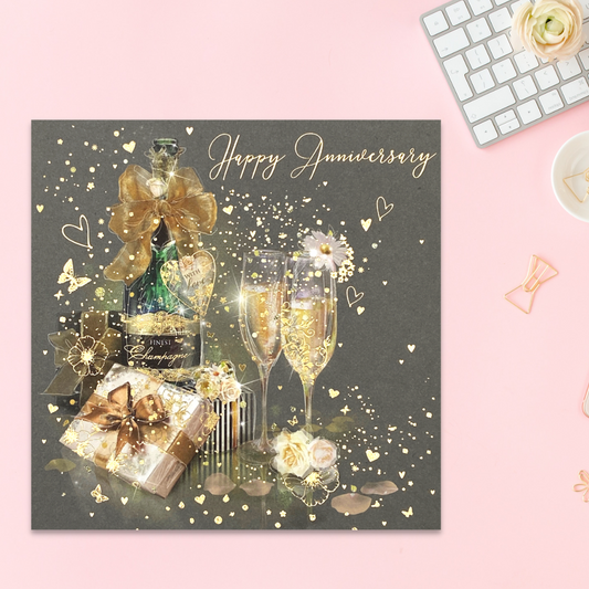 Happy Anniversary Card - Grace Gifts & Fizz