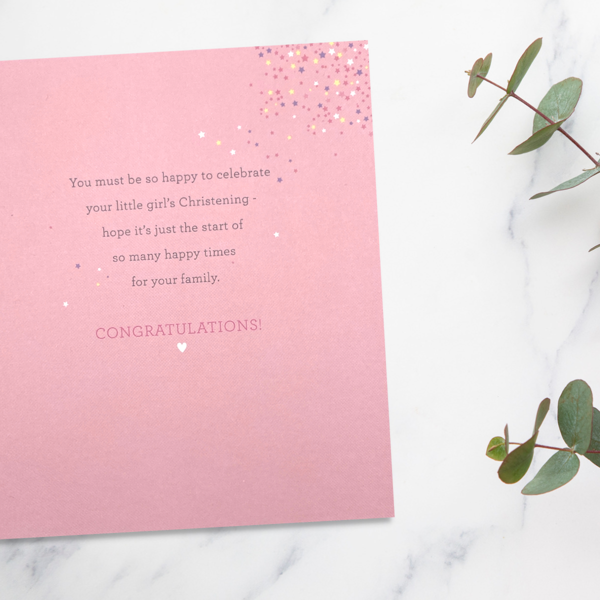 Christening Card - On Your Daughter's Christening