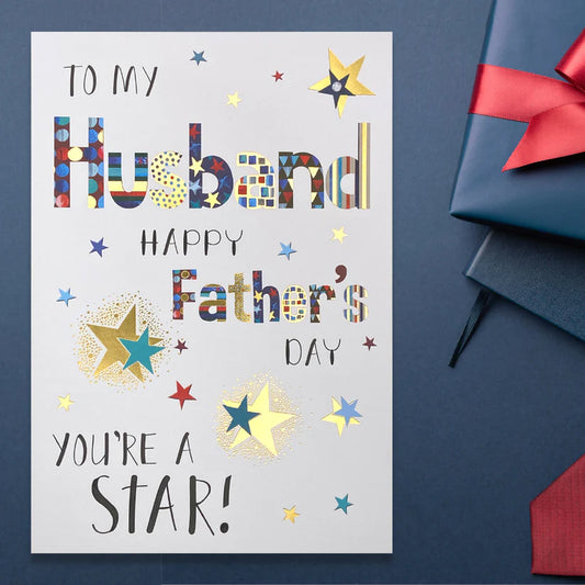 Father's Day Card Husband - You're A Star