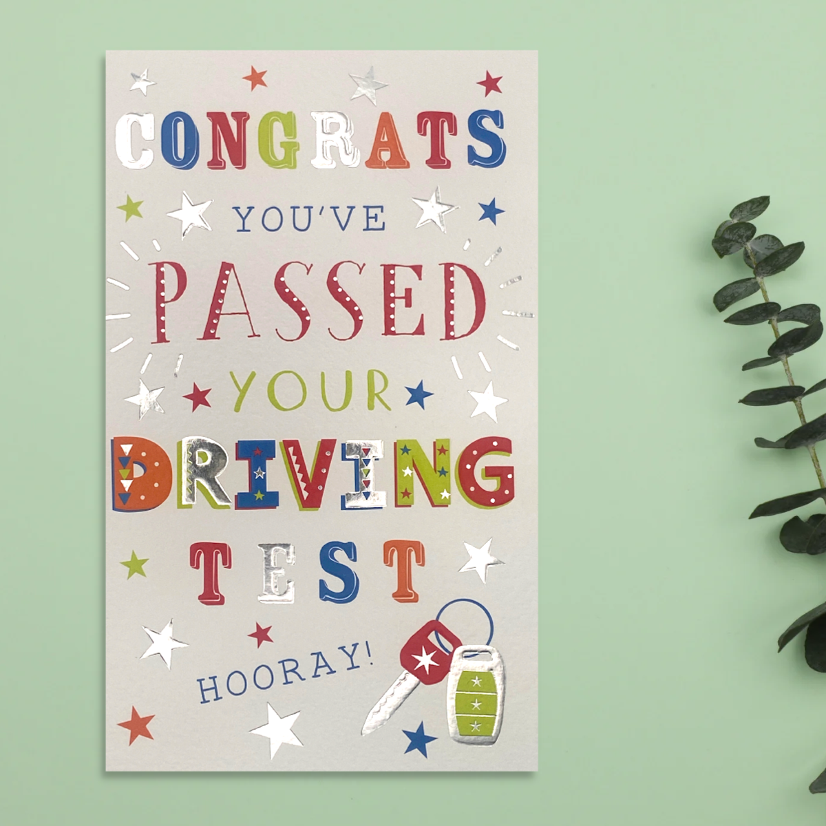 Driving Test Pass Card - Giddy-Up You've Passed Car Keys