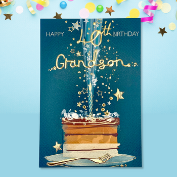 Grandson 40th Birthday Card - Make Your Wish