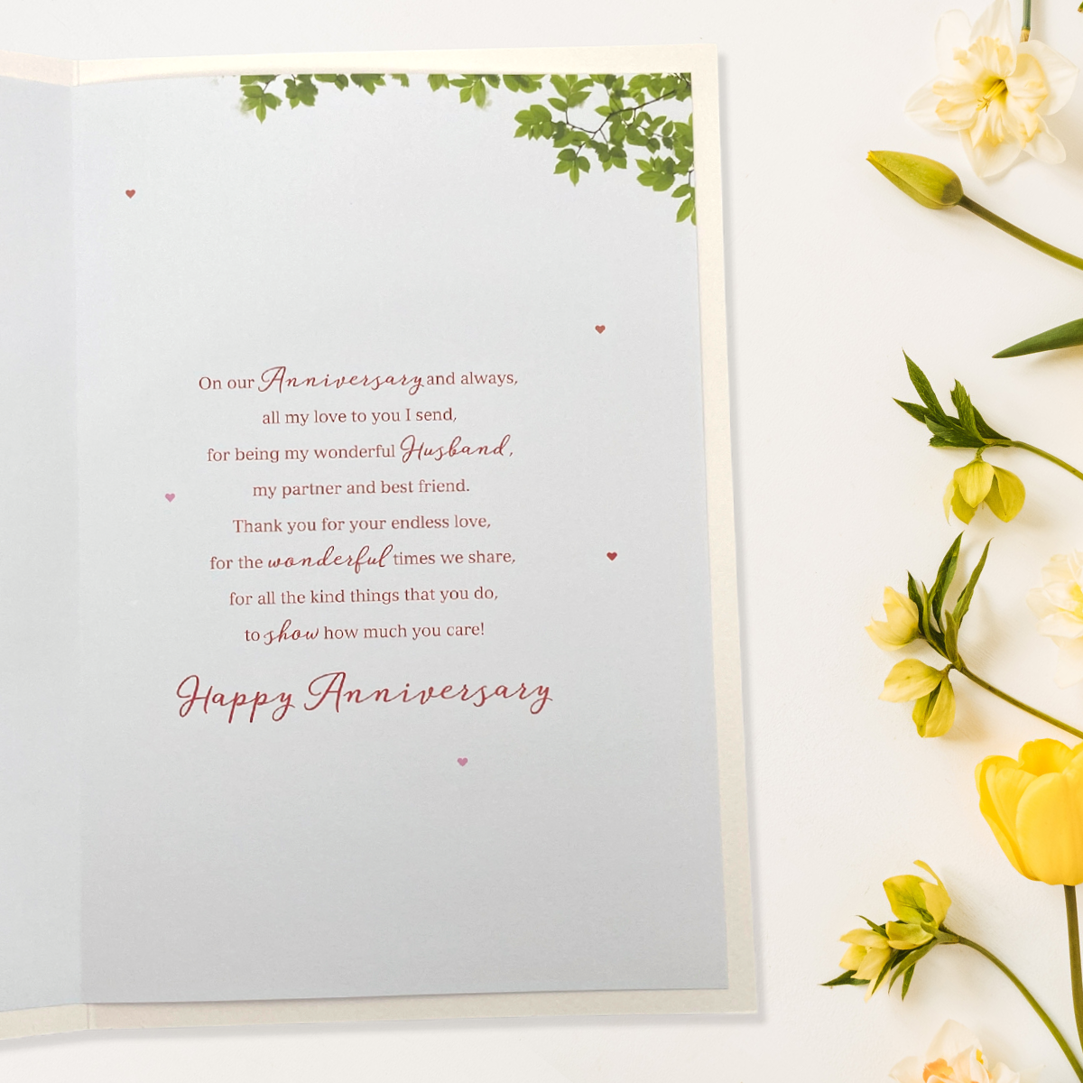 Husband Anniversary Card - Essence Picnic Bench