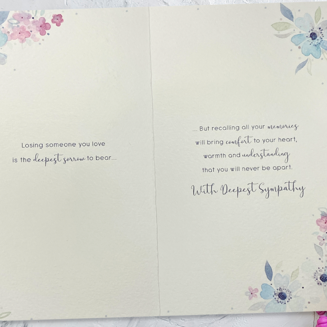 Sympathy Card Open - Just for You