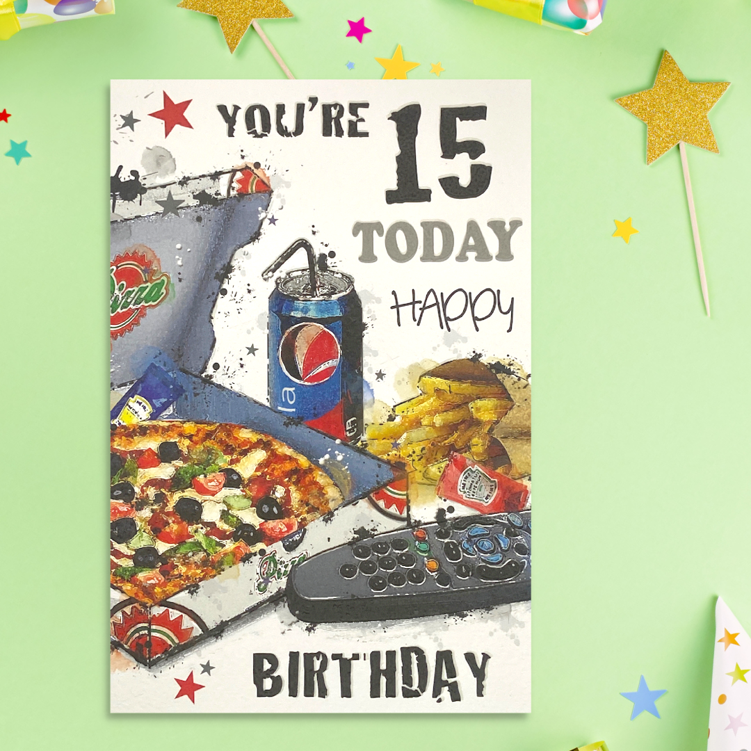 15th Birthday Card - Graffix