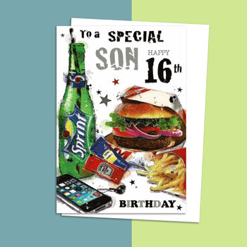 Son 16th Birthday Card - Graffix