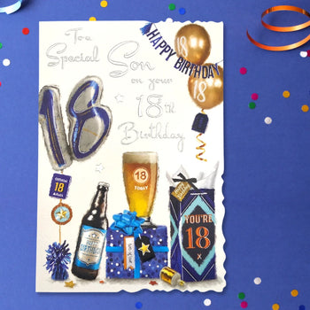 Son 18th Birthday Card - Velvet