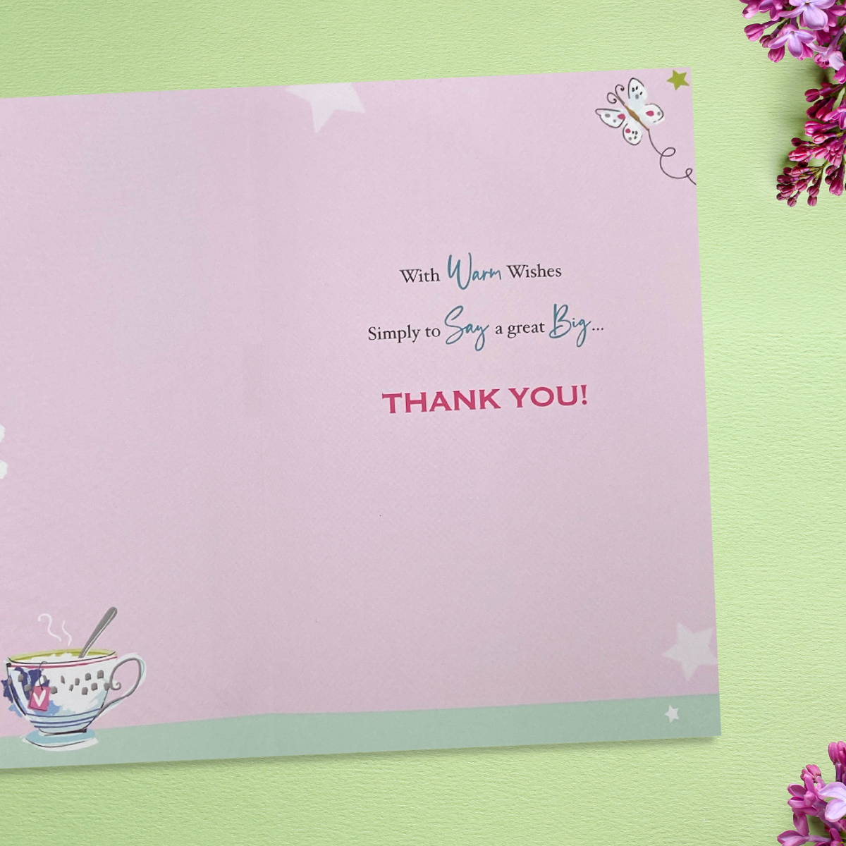 Thank You Card - Signature Orchid & Cuppa