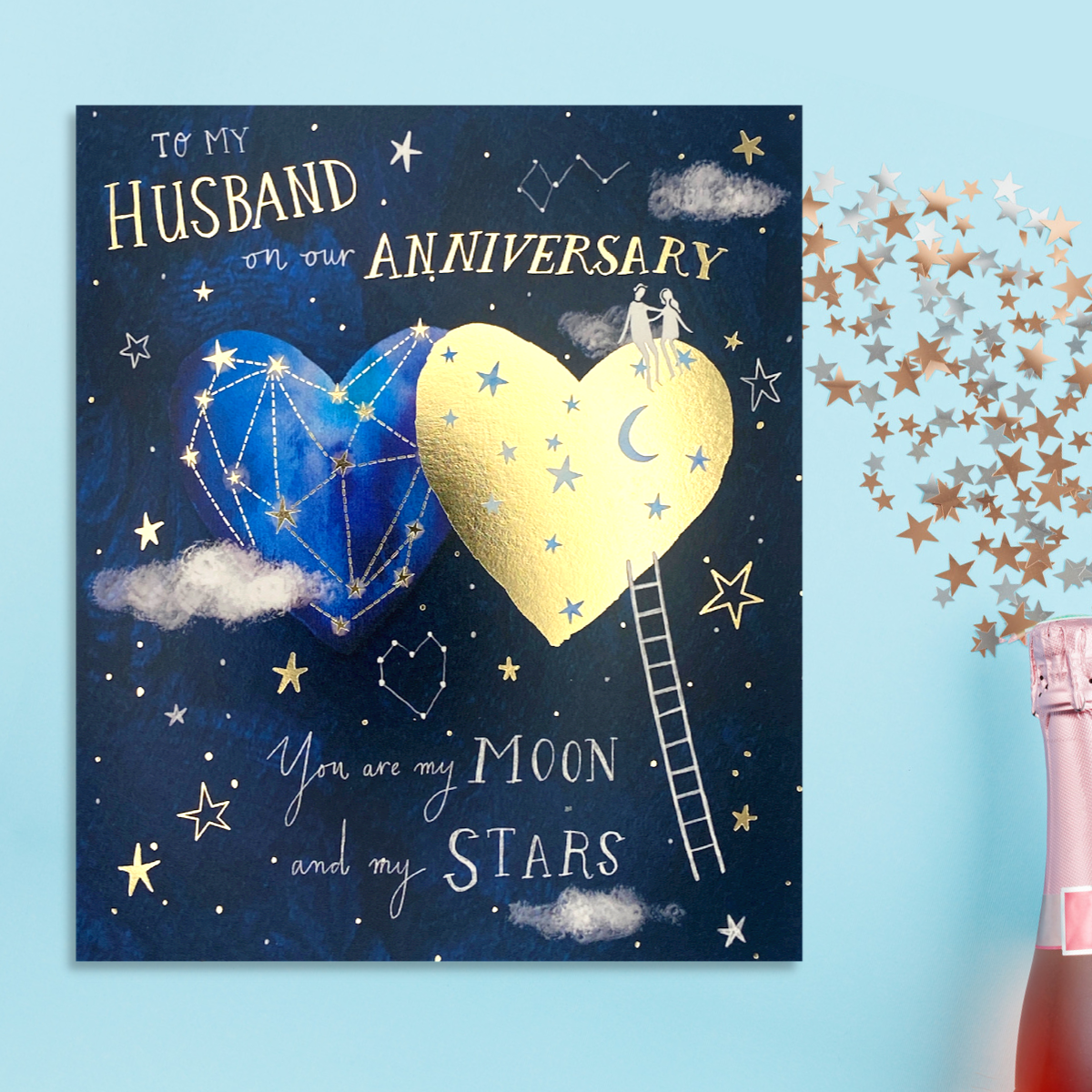 Husband Anniversary Card - We're Written In The Stars