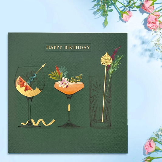 Cocktail Hour Birthday Card - The Perfect Mix