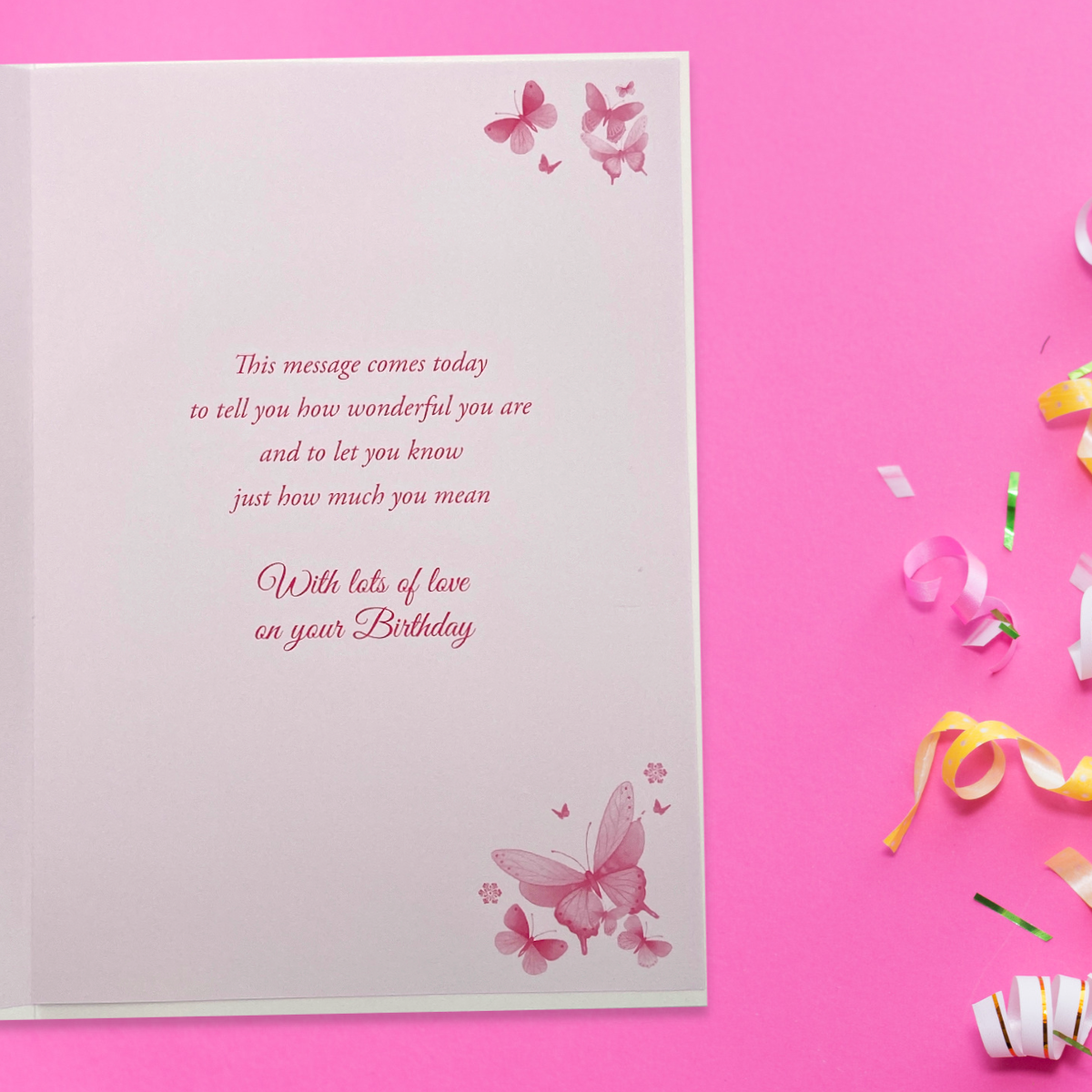 Granddaughter Birthday Card - Pizazz Butterflies