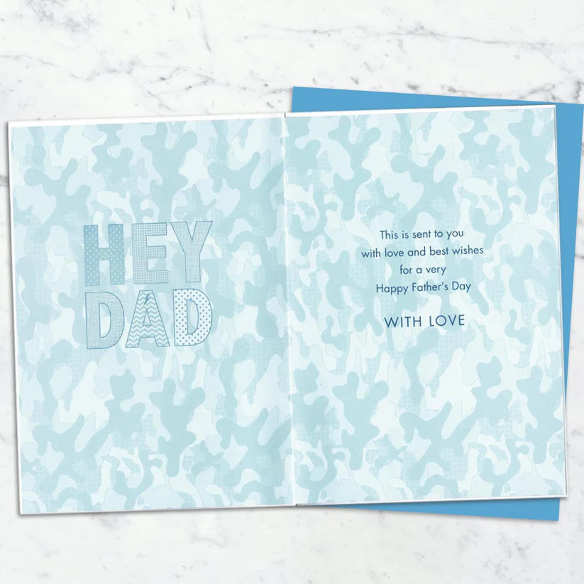 Father's Day Card Dad - Camoflage Design