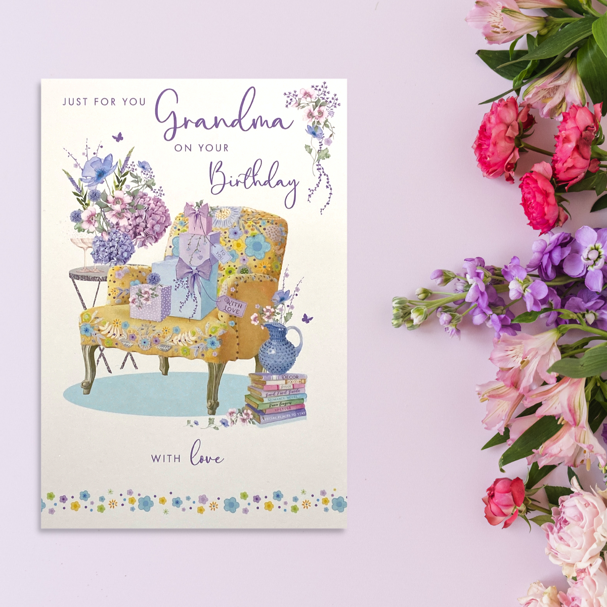 Grandma Birthday Card- Pizazz Armchair