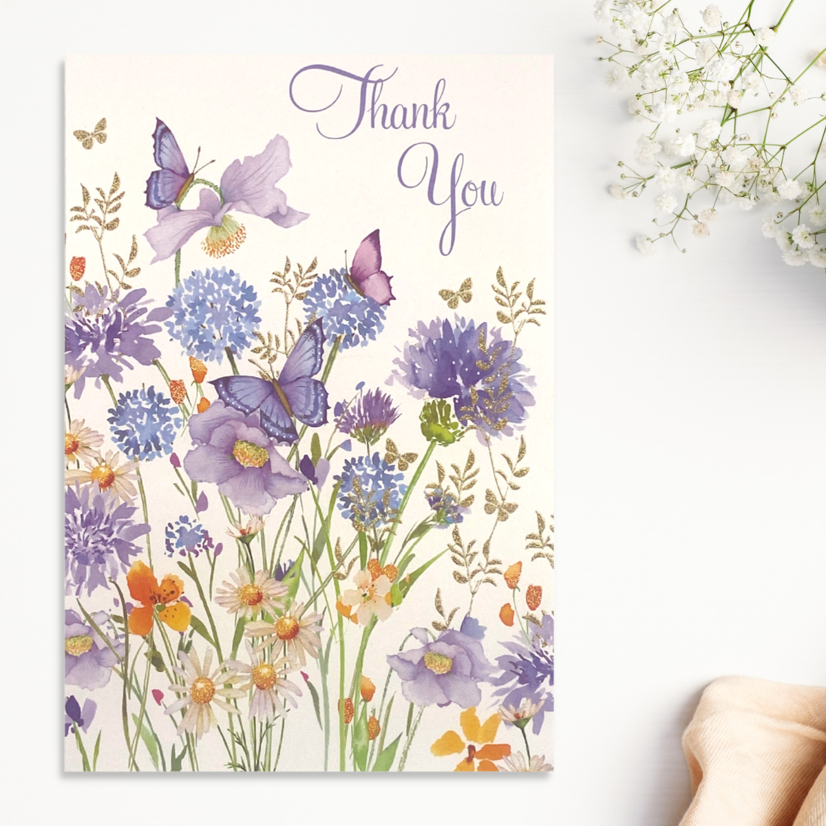 Thank You Card - Pizazz Butterflies