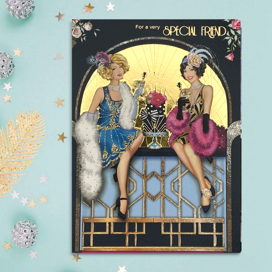Friend Birthday Card - Esprit Art Deco Ladies