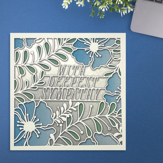 Sympathy Card - Shine Lace