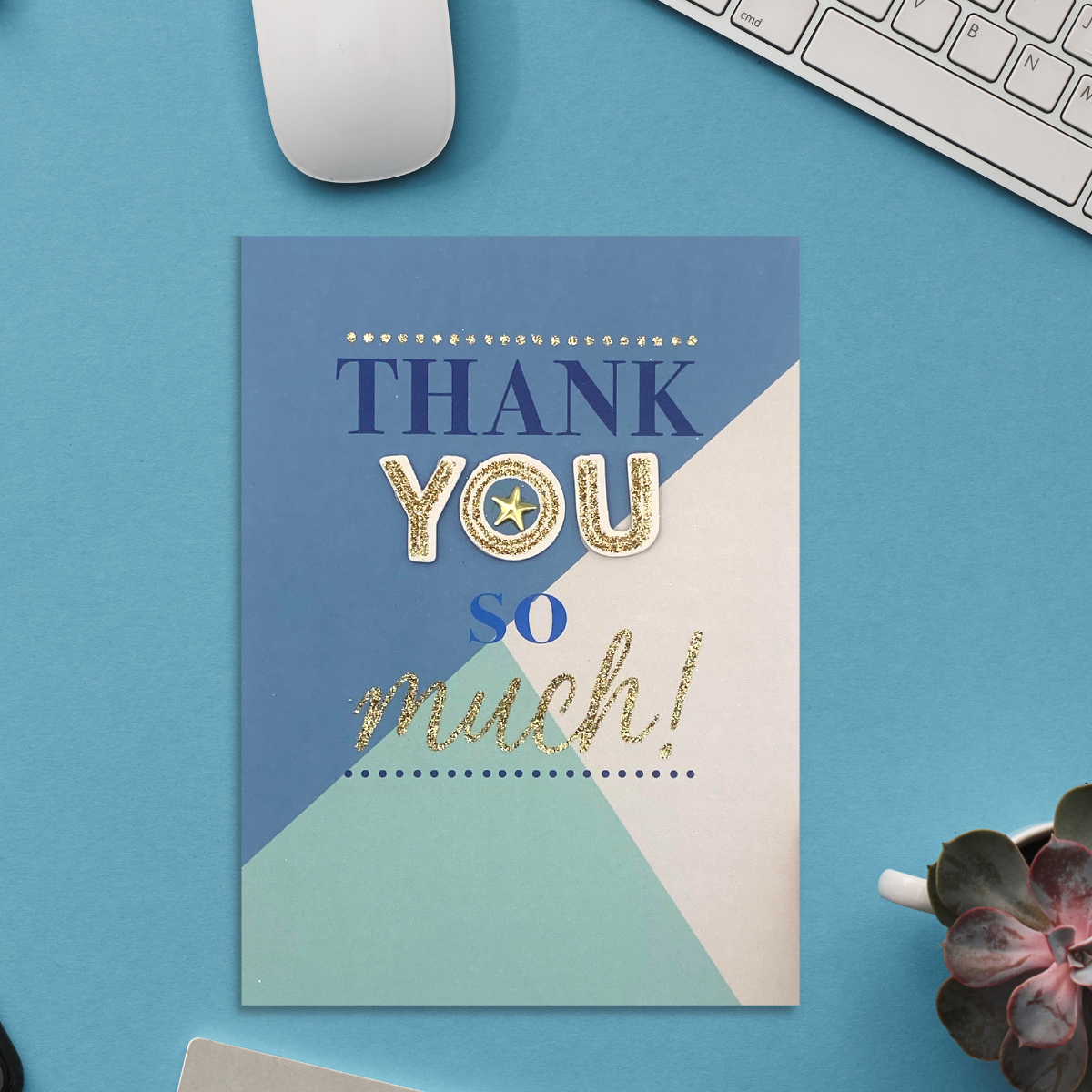 Thank You Card - Just To Say Embellished